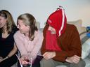 Sitting around laughing